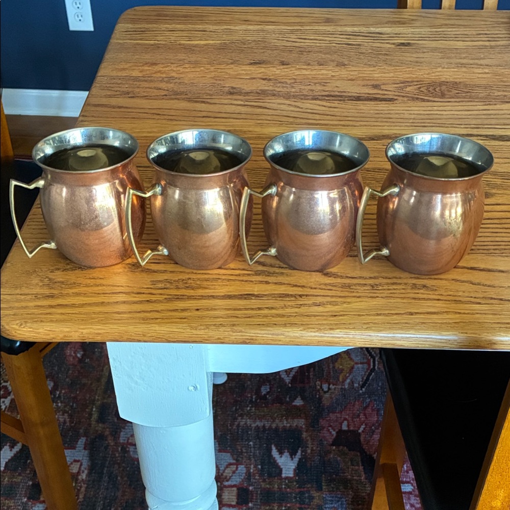 Copper Moscow Mule Mugs Set